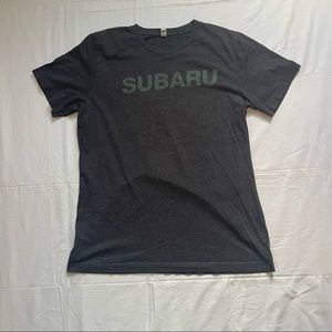 Bella Canvas Custom Subaru Logo Tee Gray
